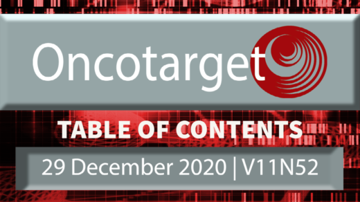Oncotarget Issue #52 Table of Contents