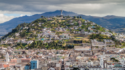 El Panecillo hill in Quito, Ecuador